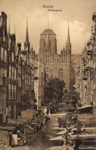 Ak Gdańsk Danzig, Frauengasse