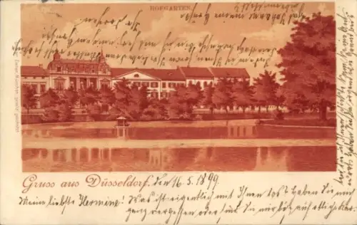 Litho Düsseldorf am Rhein, Hofgarten