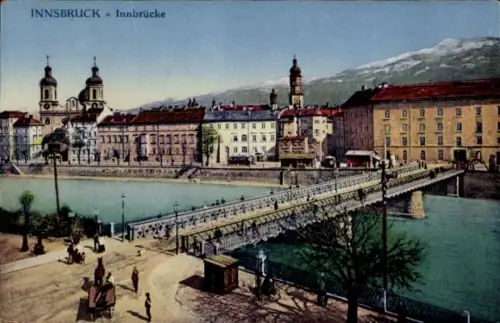 Ak Innsbruck Tirol, Innbrücke