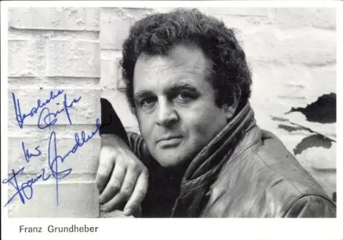 Autogrammkarte Opernsänger Franz Grundheber, Portrait, Autogramm