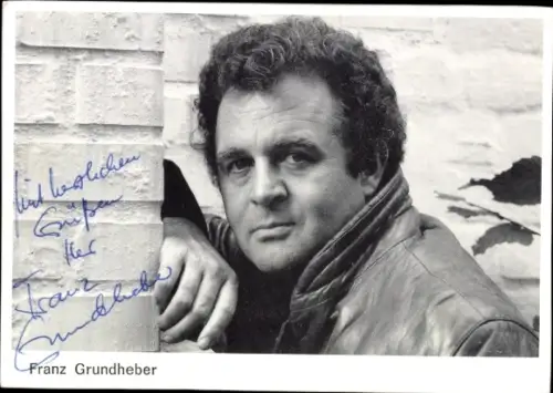 Autogrammkarte Opernsänger Franz Grundheber, Portrait, Autogramm
