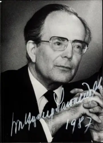 Foto Dirigent Wolfgang Sawallisch, Portrait, Autogramm