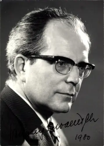 Foto Dirigent Wolfgang Sawallisch, Portrait, Autogramm