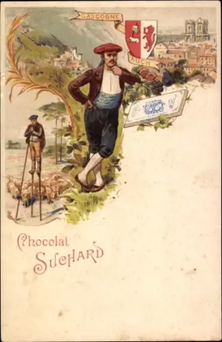 Ak Auch Gers, Gascogne, Chocolat Suchard
