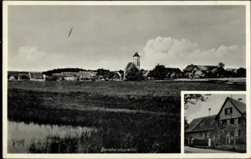 Ak Bernardswiller Bernhardsweiler Elsass Bas Rhin, Teilansicht, Wohnhaus