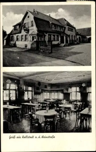 Ak Kallstadt in der Pfalz, Gasthaus Heinrich Schuster
