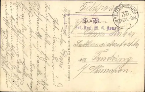 Ak Jonville Meuse, Straßenpartie