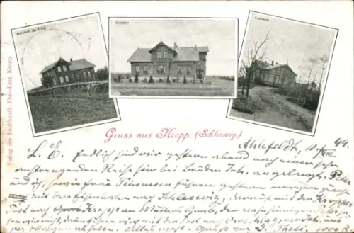 Ak Kropp in Schleswig, Wohnhaus des Arztes, Directorat, Kinderheim, Pastor Paulsen