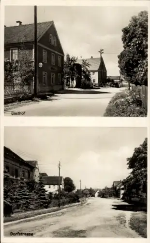 Ak Schänitz Nossen in Sachsen, Gasthof, Dorfstraße