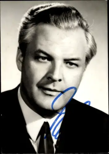 Foto Kammersänger Theo Adam, Portrait, Autogramm