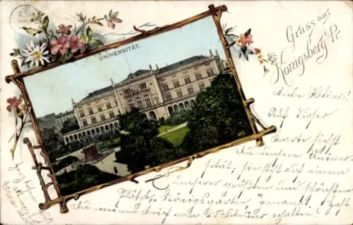 Passepartout Ak Kaliningrad Königsberg Ostpreußen, Universität