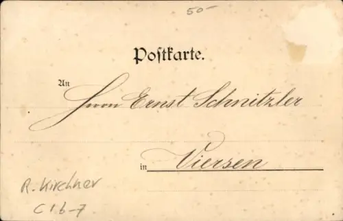 Jugendstil Künstler Ak Kirchner, R., Rauchende Frau