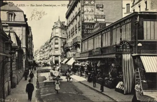 Ak Paris VII., Rue Saint Dominique, Galeries St. Dominique