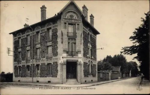 Ak Villiers sur Marne Val de Marne, La Gendarmerie