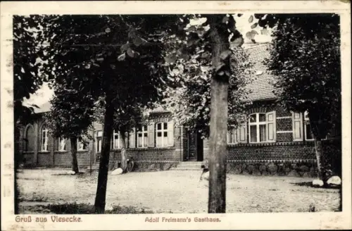 Ak Viesecke Plattenburg in der Prignitz, Gasthaus von Adolf Freimann