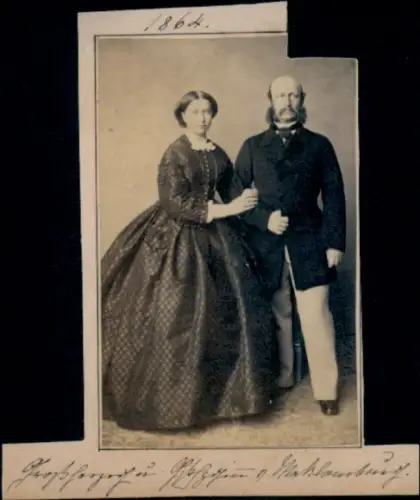 Foto Großherzog Friedrich Franz II. von Mecklenburg-Schwerin, Anna von Hessen-Darmstadt