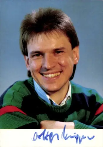 Autogrammkarte Moderator und Journalist Wolfgang Küpper, Portrait, Autogramm