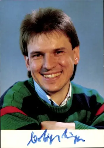 Autogrammkarte Moderator und Journalist Wolfgang Küpper, Portrait, Autogramm