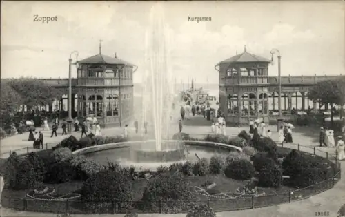 Ak Sopot Gdańsk Zoppot Danzig, Kurgarten