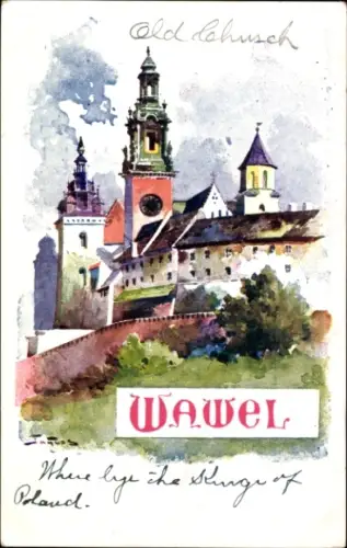 Künstler Ak Kraków Krakau Polen, Wawel