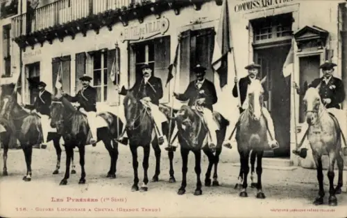 Ak Luchon Haute Garonne, Guides Luchonais a Chevl, Grande Tenue