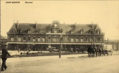 Ak Saint Quentin Yvelines, Partie zum Bahnhof