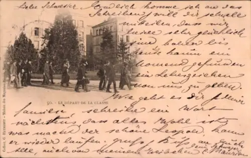 Ak Nancy Meurthe et Moselle, Le Depart de la Classe
