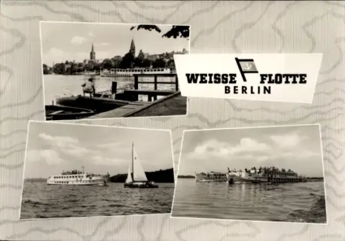 Ak Berlin Köpenick, Weiße Flotte Berlin, Heinrich Zille am Luisenhain, Köpenick auf dem Müggelsee