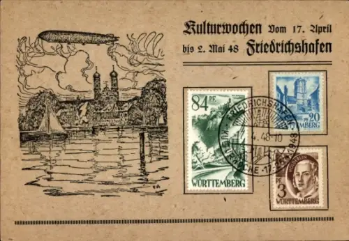 Ak Friedrichshafen am Bodensee, Kulturwochen 1948