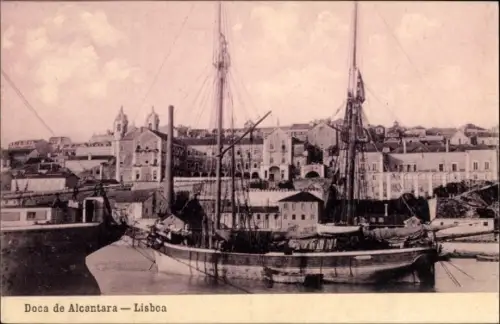Ak Lisboa Lissabon Portugal, Doca de Alcantara