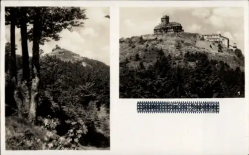 Ak Ještěd Jeschken Region Reichenberg, Panorama, Jeschkenhaus