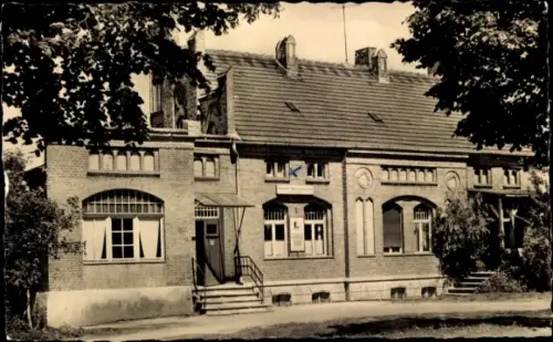 Ak Messdorf Meßdorf Bismark in der Altmark, Gasthof Weidmannsheil, Außenansicht
