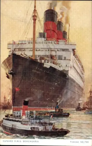 Ak Dampfer R.M.S. Berengaria, Cunard Line