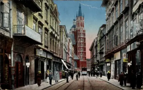 Ak Kraków Krakau Polen, Florianska-Straße