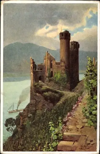 Künstler Ak Hoffmann, H., Rüdesheim am Rhein, Ehrenfels