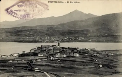 Ak Fuenterrabia Baskenland, Der Fluss Bidasoa