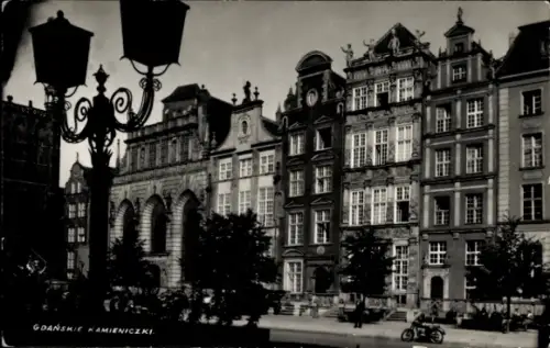 Foto Ak Gdańsk Danzig, Kamieniczki, Giebelhäuser