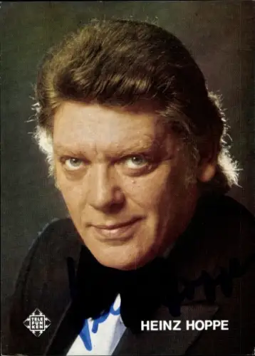 Autogrammkarte Kammersänger Heinz Hoppe, Portrait, Autogramm