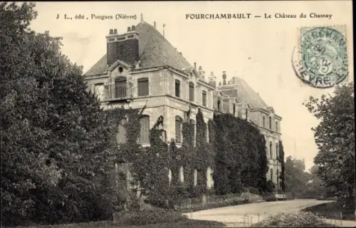 Ak Fourchambault Nièvre, Le Chateau du Chasnay