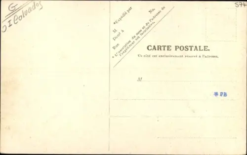 Ak Benerville Calvados, Une Rue