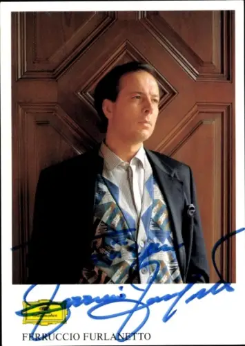 Autogrammkarte Opernsänger Ferruccio Furlanetto, Portrait, Autogramm