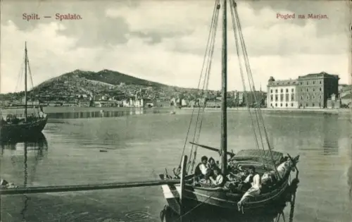 Ak Split Spalato Kroatien, Marjan, Panorama