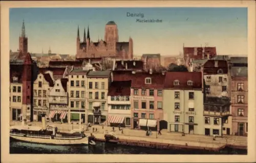 Ak Gdańsk Danzig, Marienkirche