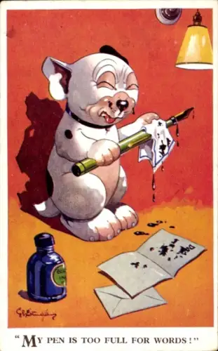 Künstler PC Dog Bonzo, My pen is too full for words