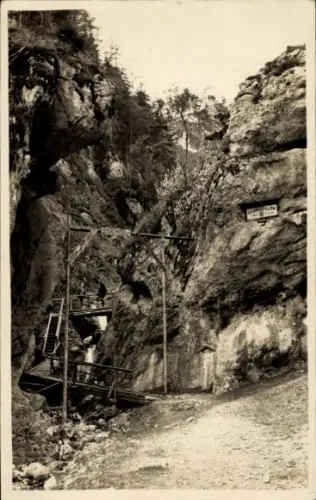Ak Weißenbach an der Triesting Niederösterreich, Steinwandklamm