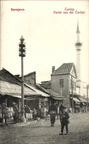 Ak Čaršija Sarajevo Bosnien Herzegowina, Straßenpartie