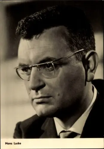 Ak Schauspieler Hans Lucke, Portrait, Defa, Portrait, Geheimarchiv an der Elbe, Progress Starfoto