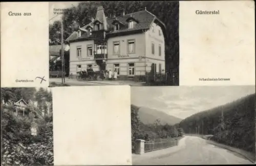 Ak Günterstal Freiburg im Breisgau, Restaurant Waldeck, Schauinslandstraße