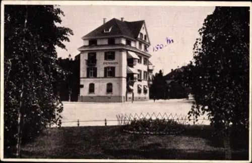 Ak Freiburg im Breisgau, Pension Villa Schöneck