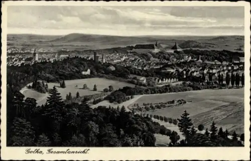 Ak Gotha in Thüringen, Gesamtansicht